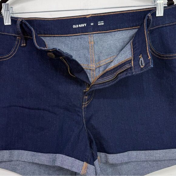 Old Navy Dark Wash Mid Rise WOW Roll Cuff
Cotton Denim Stretch Shorts New - Picture 13 of 16